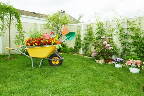 Autumn lawn care and aeration in Morden Park